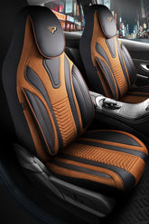 Commercial Vehicle Seat Cover Pilot Model Tokyo 1+1 Seats Suede Linen Fabric Leather Look
